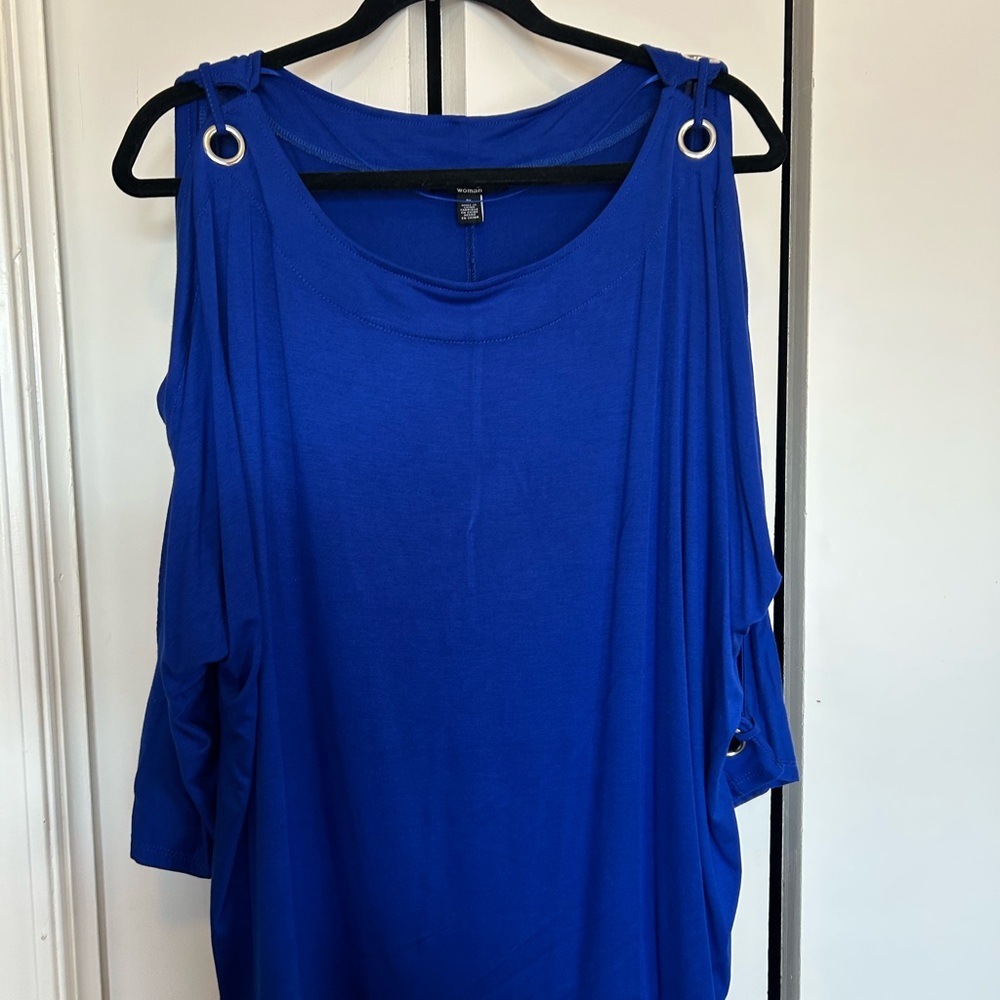 Cable & Gauge Royal Blue Women's Top NWOT